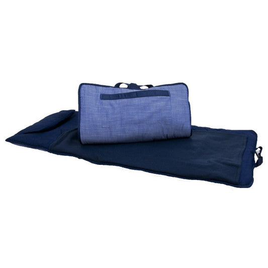 Mint Sweet Little Things Seersucker Nap Roll- Navy