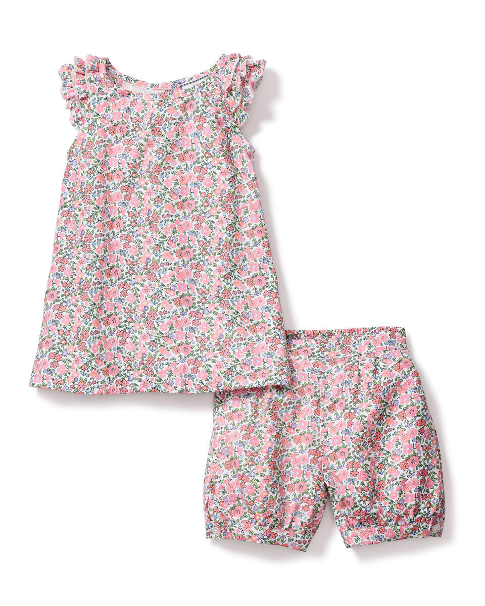 Petite Plume Fleurs de Rose Children's Amelie Short Set