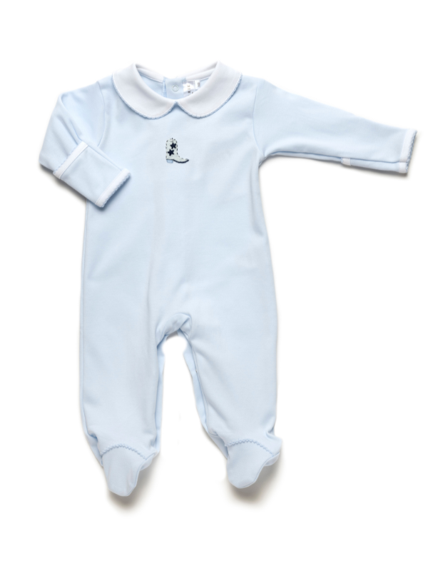 Milly Marie Baby Boy Cowboy Boot Footie