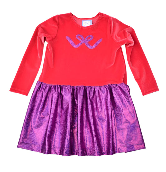 Funtasia Too Hot Pink Bow Sparkly Dress