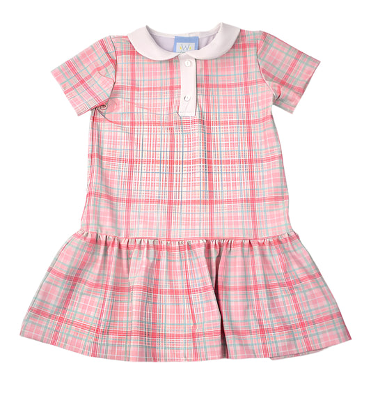Funtasia Too Pink Plaid Athletic Dress