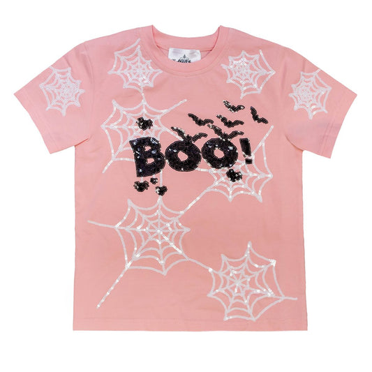Pink Boo Spider Web Shirt