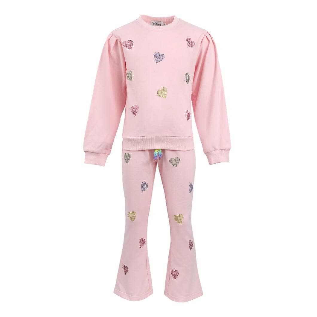 Lola and the Boys Pink Crystal Hearts Set