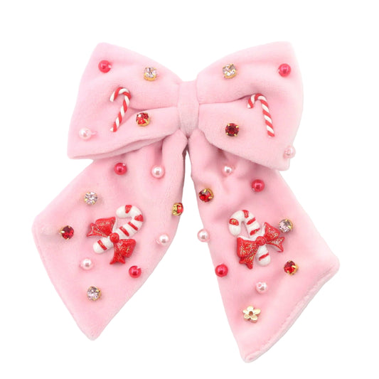 Poppyland Candy Cane Lane Hair Bow