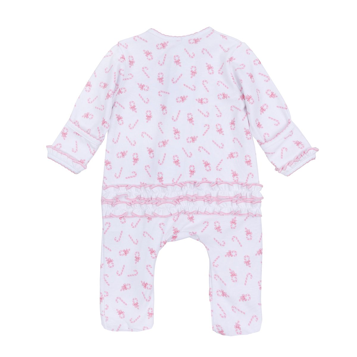 Sweet Peppermint Printed Zipper Footie