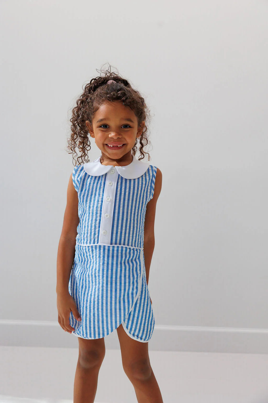 Seersucker Stripe Tennis Skort Dress