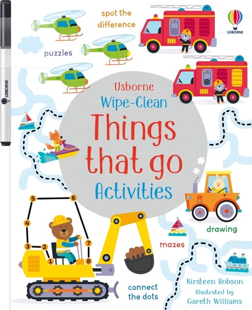 Usborne Wipe - Clean Things That Go Activities