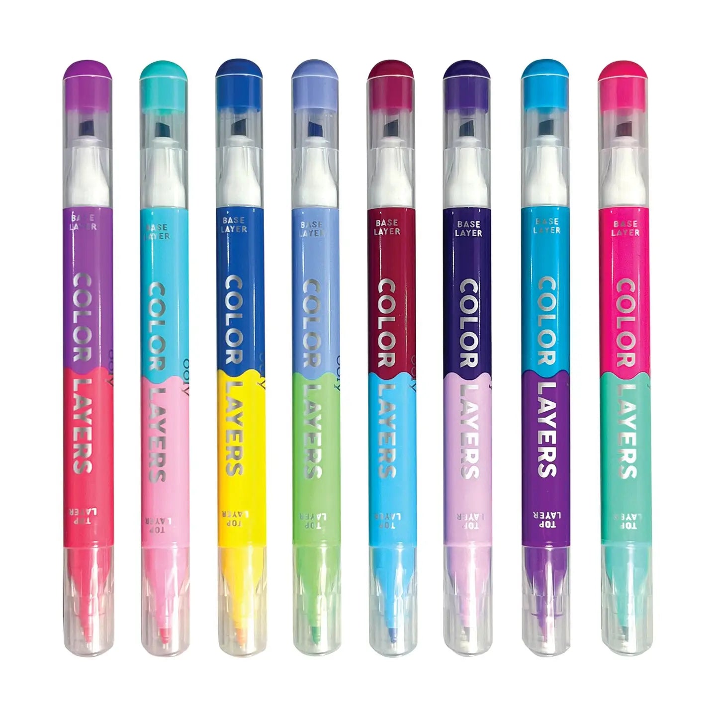 Color Layers Double Ended Layering Markers- Set of 8