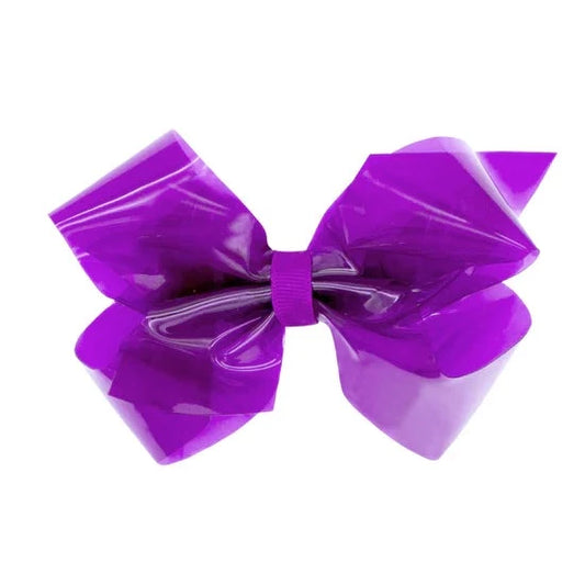 Wee Ones Medium Splish Splash Vinyl Swim Bow - Purple