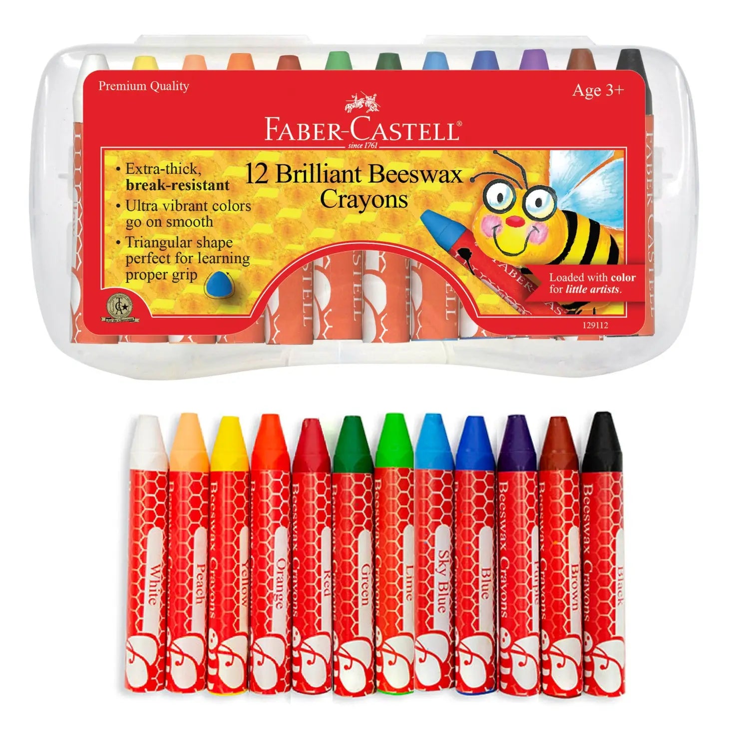 Faber-Castell 12 Brilliant Beeswax Crayons – Jojo Mommy
