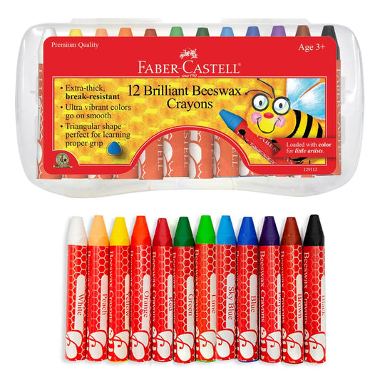 12 Brilliant Beeswax Crayons