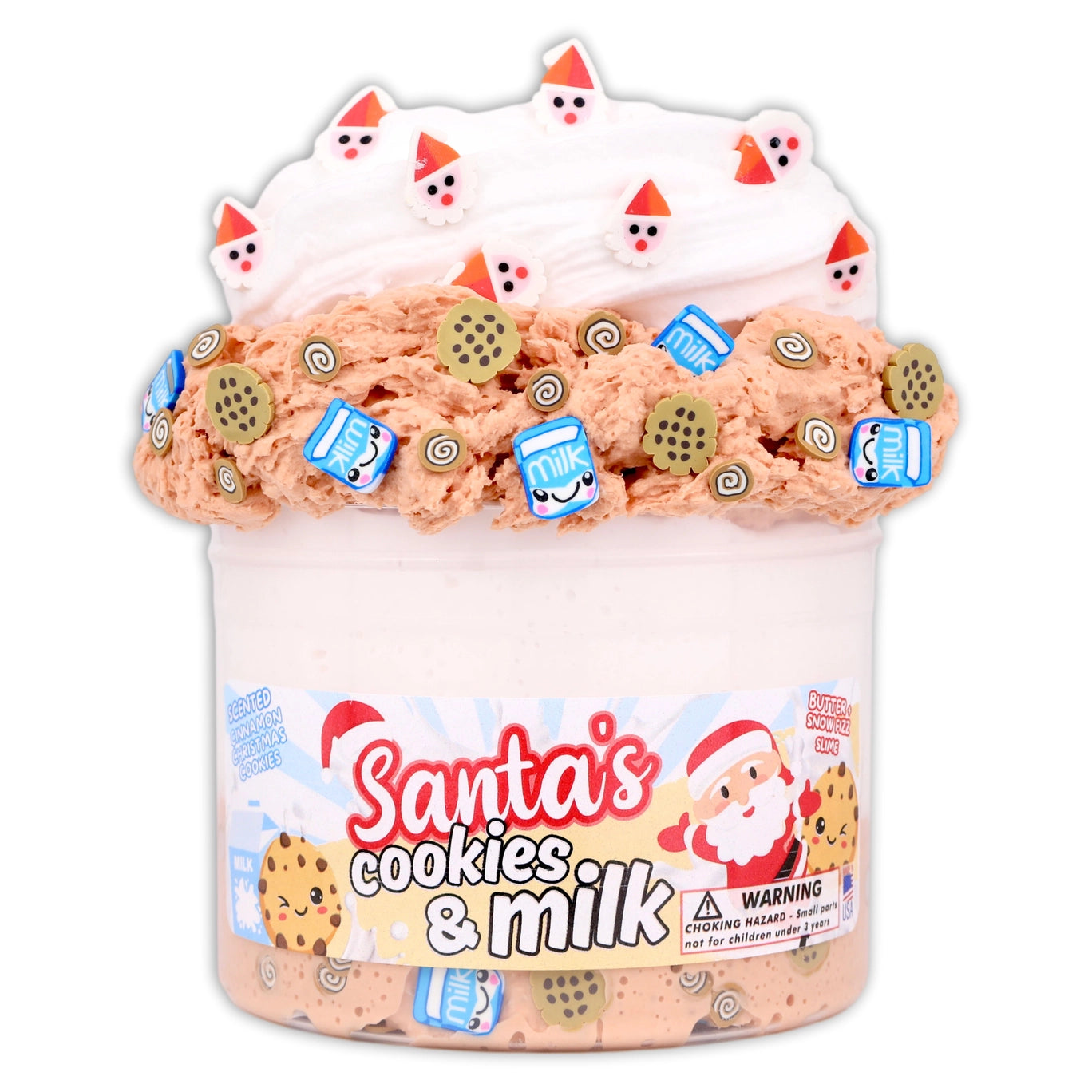 Santa's Cookies and Milk Slime