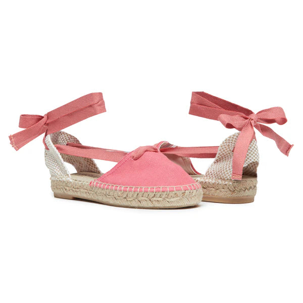 Maru Pink Canvas Espadrille Flats