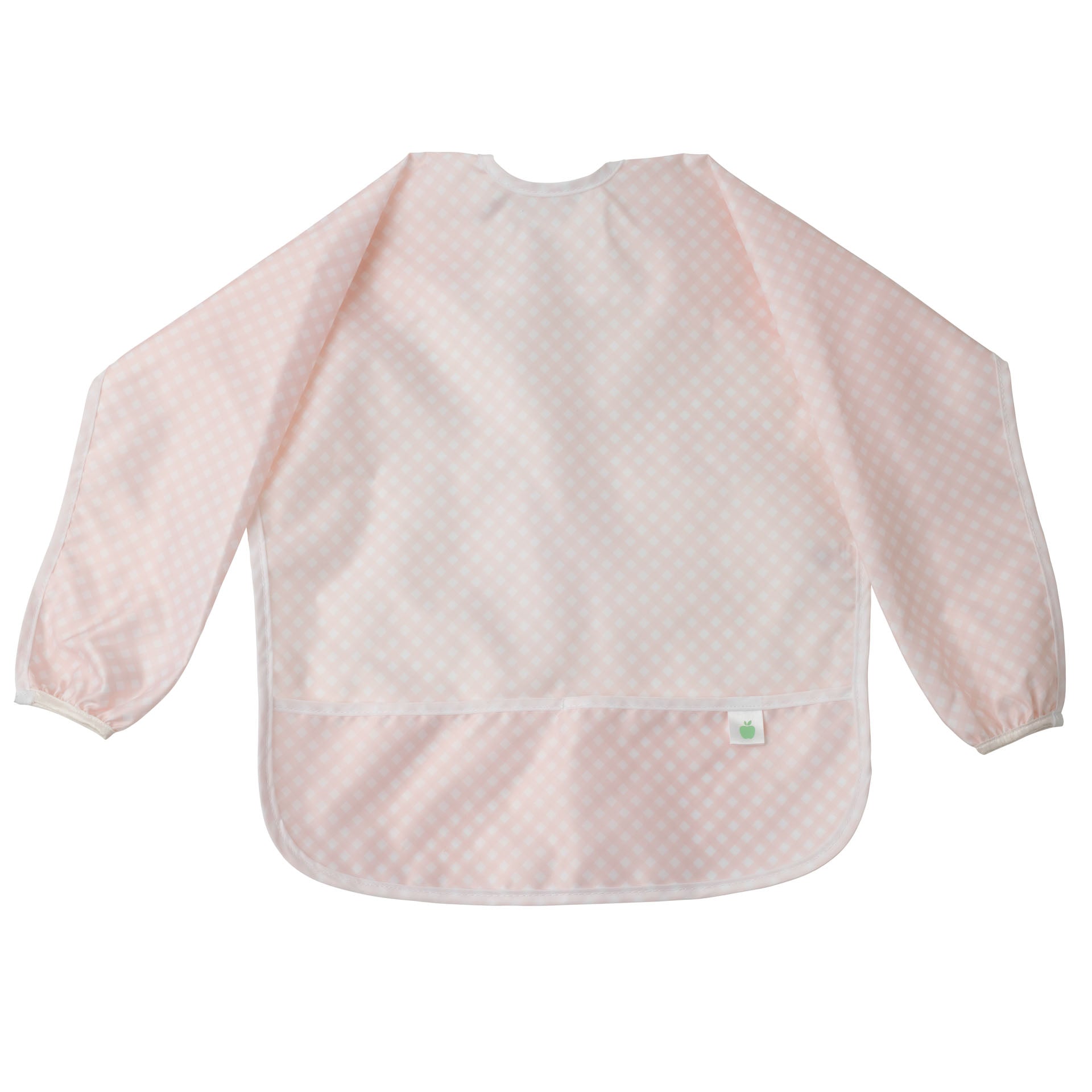 Apple of My Isla Pink Gingham Cover Everything Bib