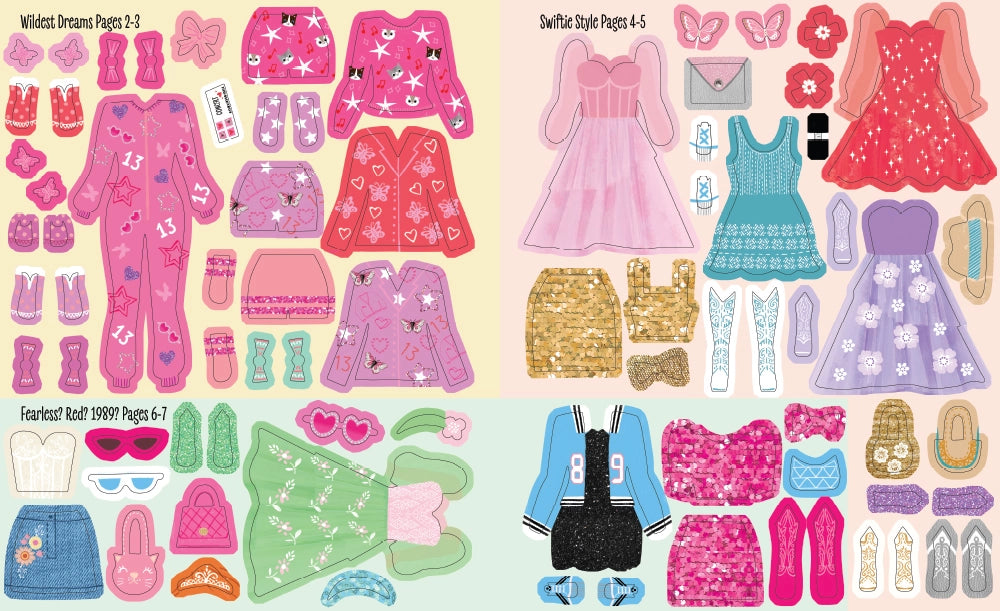 Sourcebooks My Sticker Dress Up: Swifties