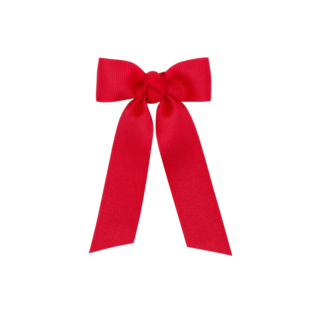 Wee Ones Red Streamer Hair Bow