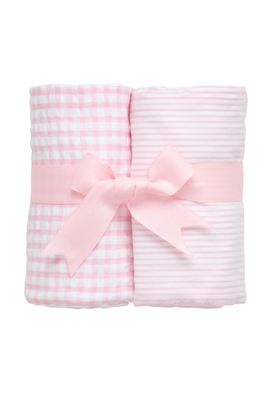 Pink Basic Burp Cloth Set