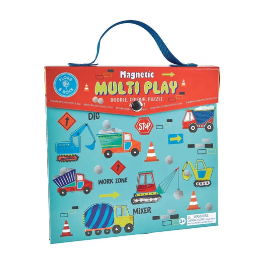 Floss & Rock Construction Magnetic Multi Play Scene