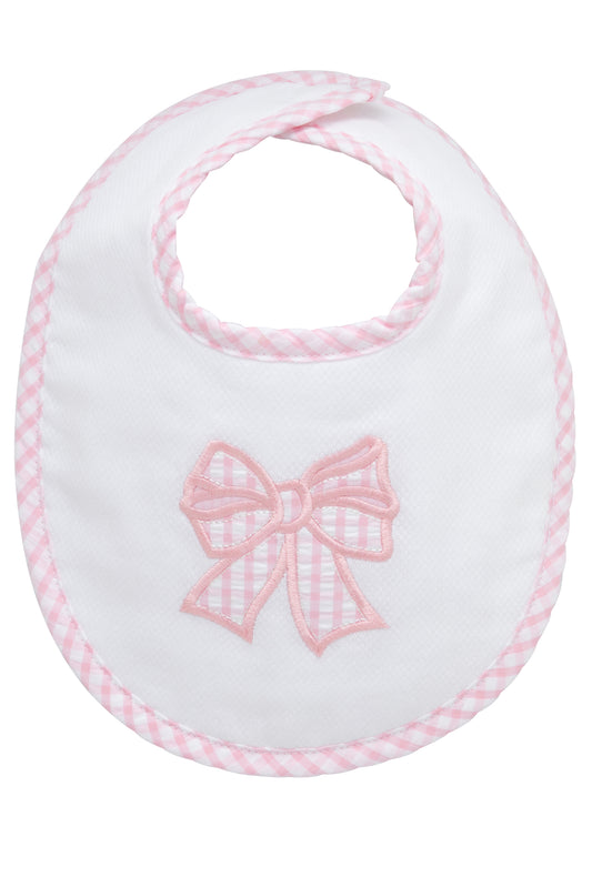 3 Marthas Pink Bow Bib