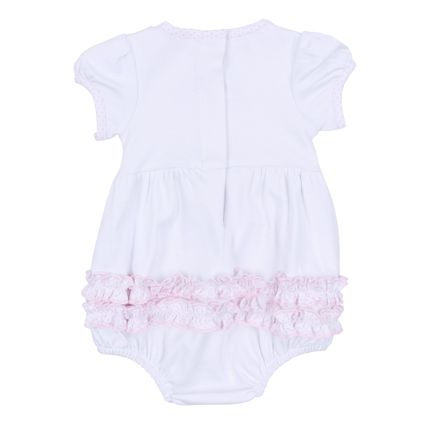 My Little Boo Embroidered Ruffle Bubble
