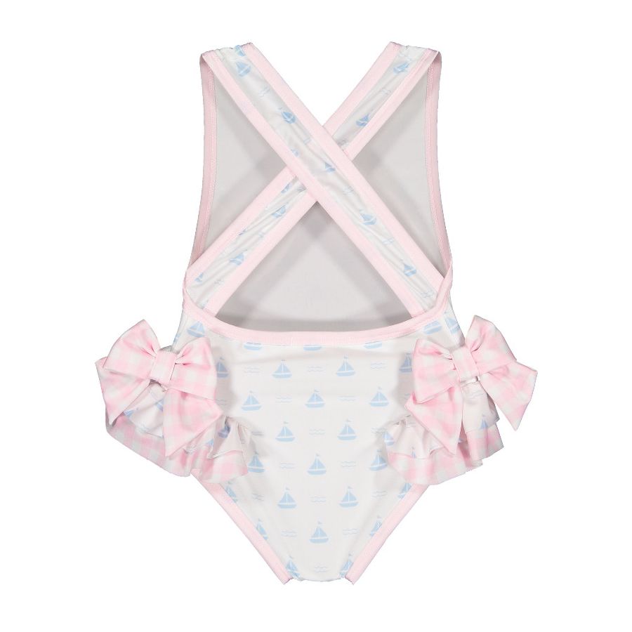 Sal and Pimenta Blue Sailboats Swimsuit