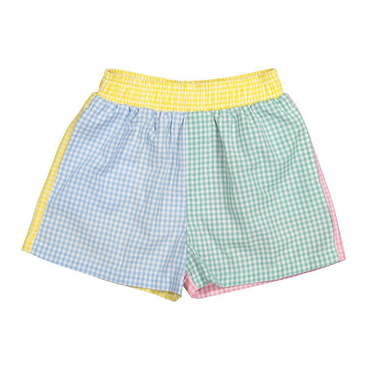 Gingham Mix Boy Shorts