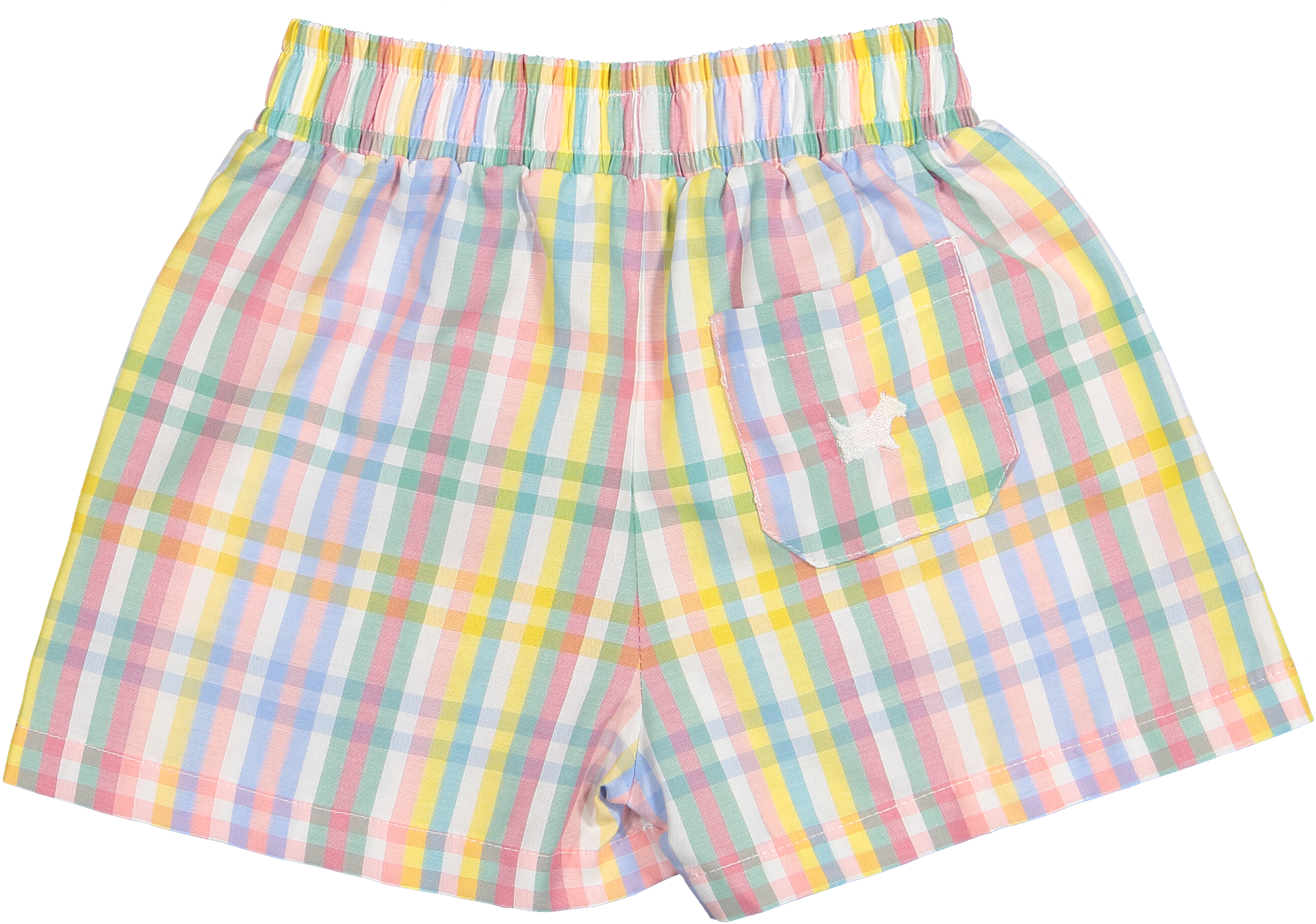 Sal and Pimenta Rainbow Gingham Boy Shorts