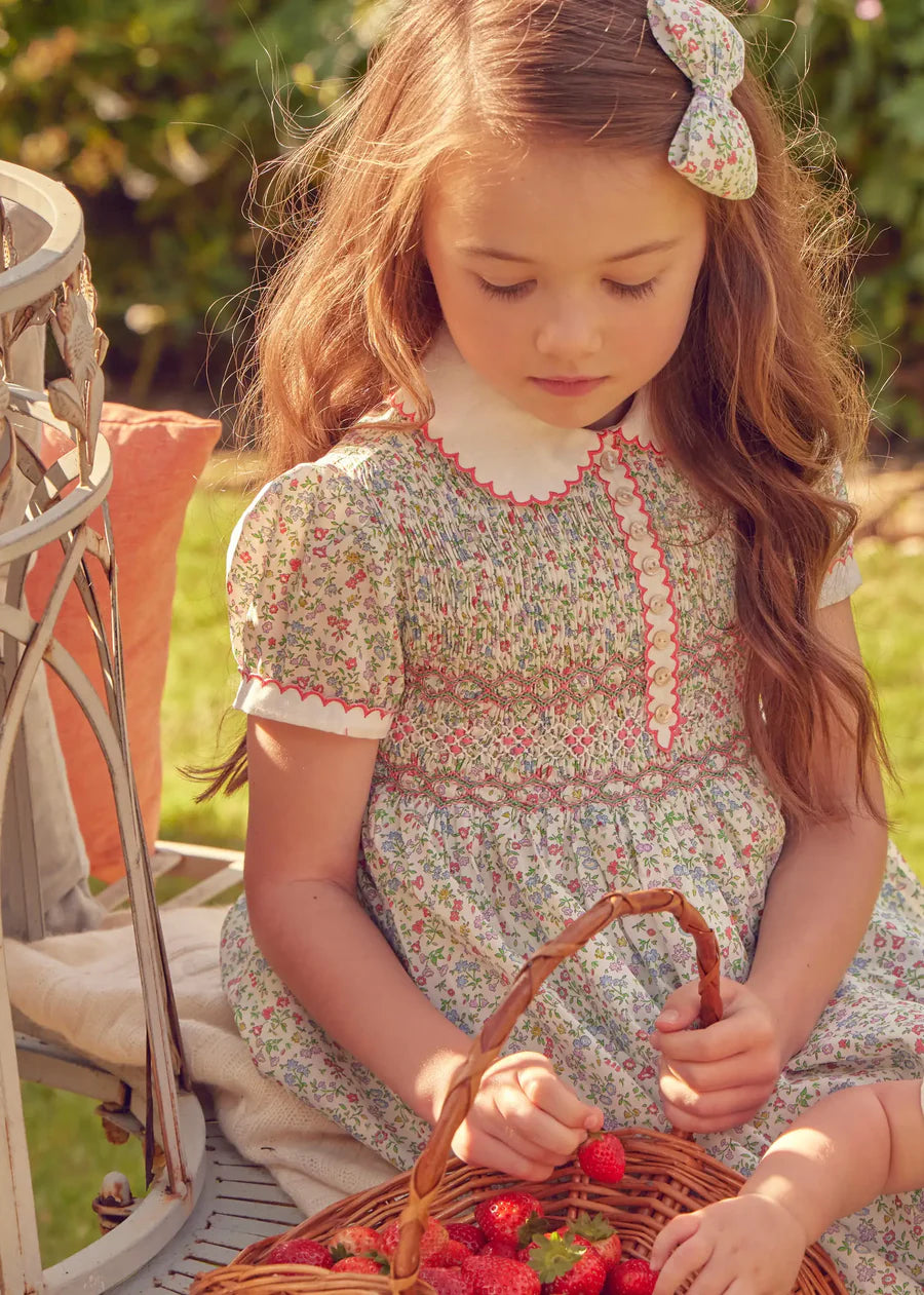 Pepa London Cordelia Floral Hand Smocked Liberty Dress