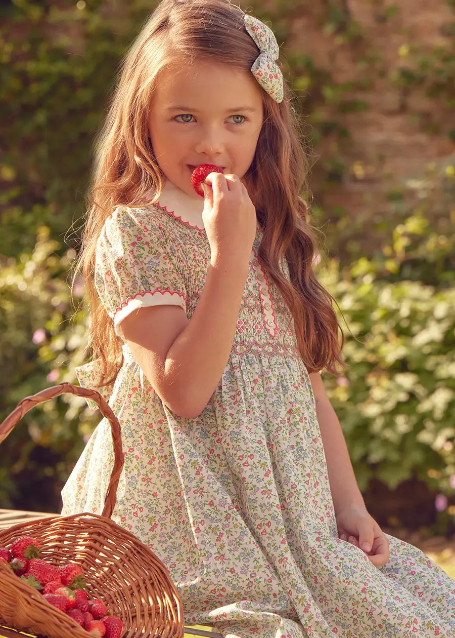 Pepa London Cordelia Floral Hand Smocked Liberty Dress