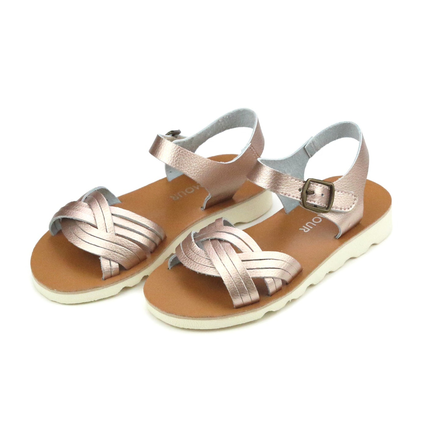 L'Amour Athena Braided Sandal