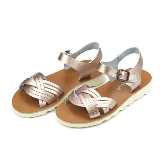 L'Amour Athena Braided Sandal
