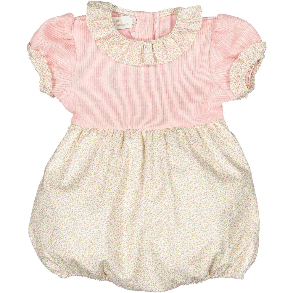 Winter Bloom Pink Romper