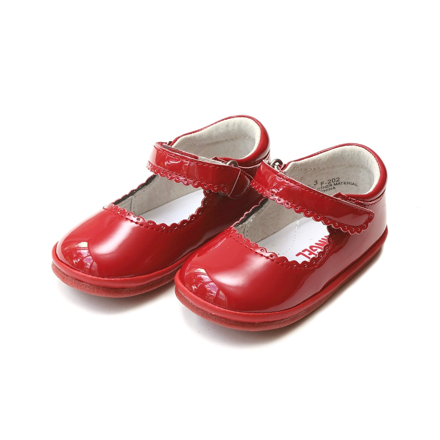 L'Amour Cara Scalloped Mary Jane- Baby