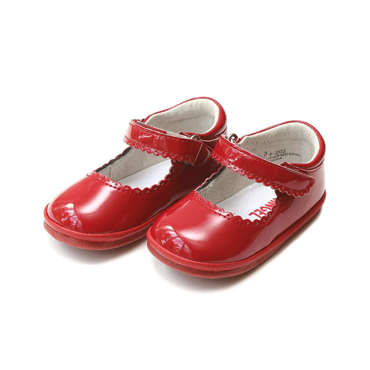 L'Amour Cara Scalloped Mary Jane- Baby