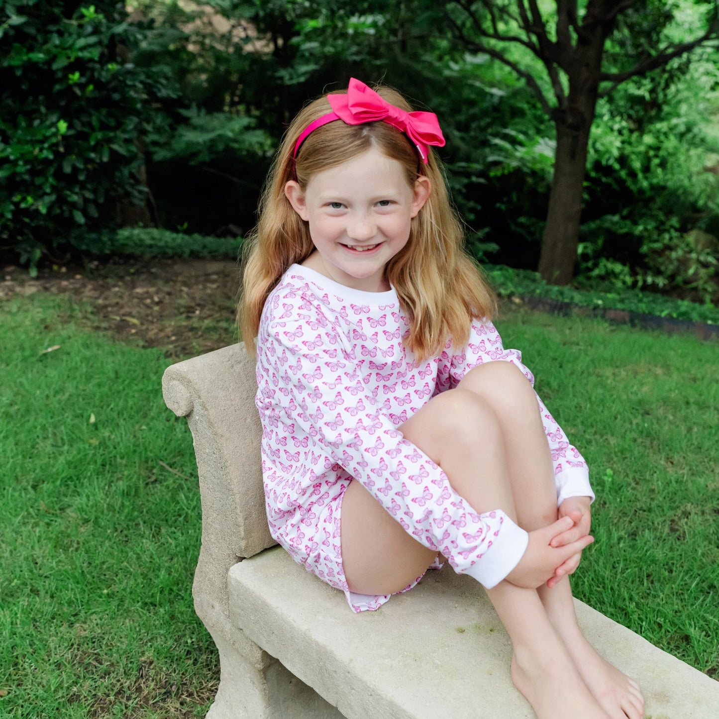 Stella Girls' Sweatshirt Short Set - Cartie Butterflies