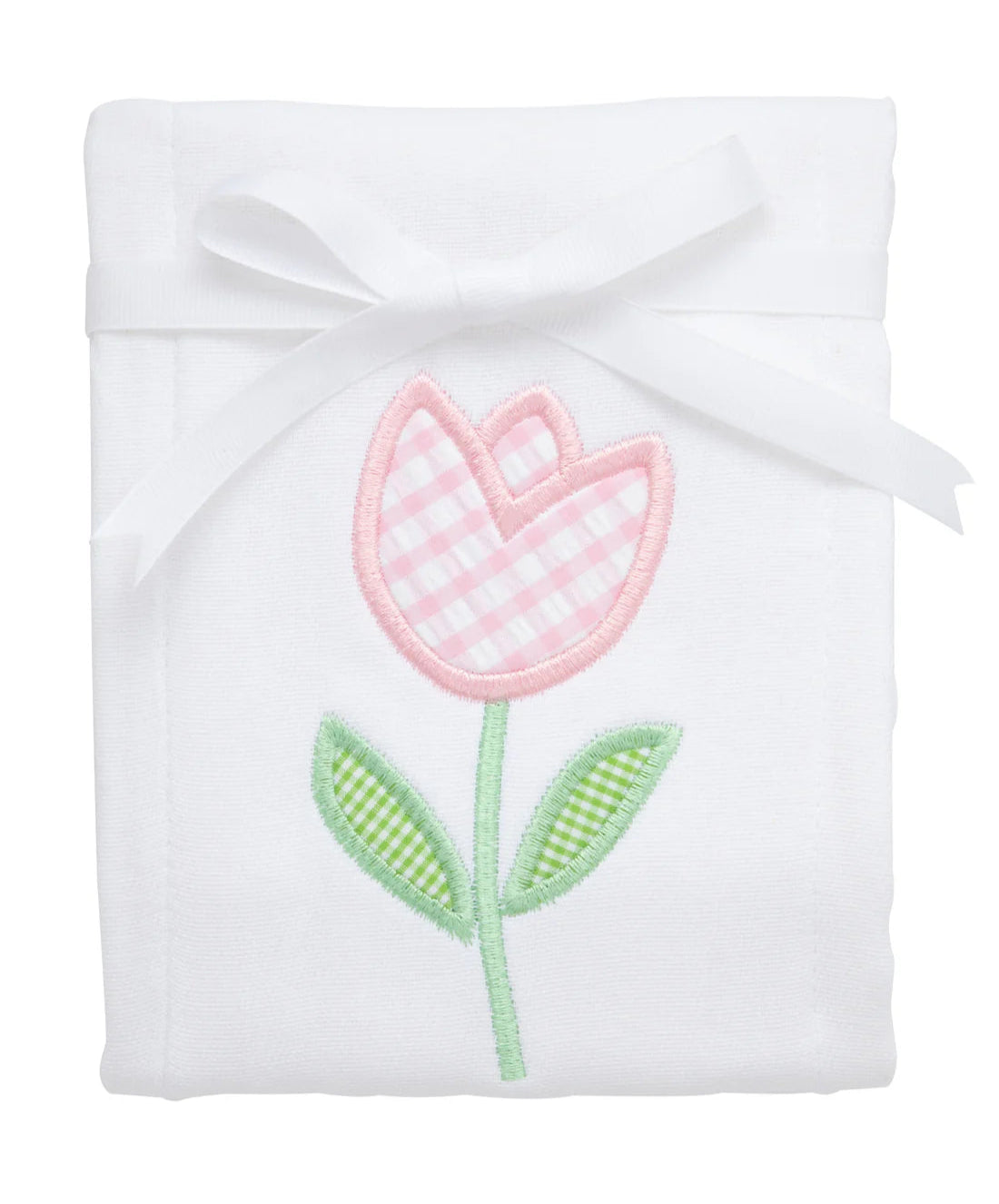 Tulip Applique Burp Cloth