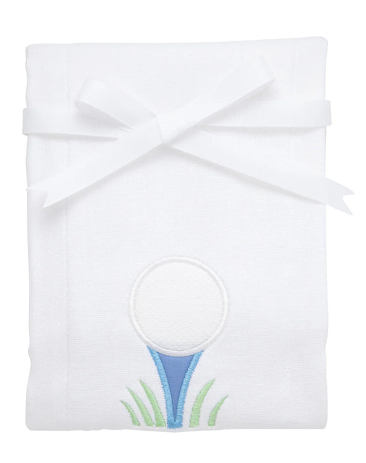 3 Marthas Golf Applique Burp Cloth