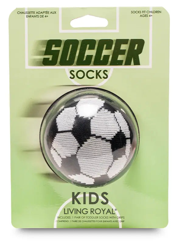 Soccer Ball 3D Packaged Crew Socks