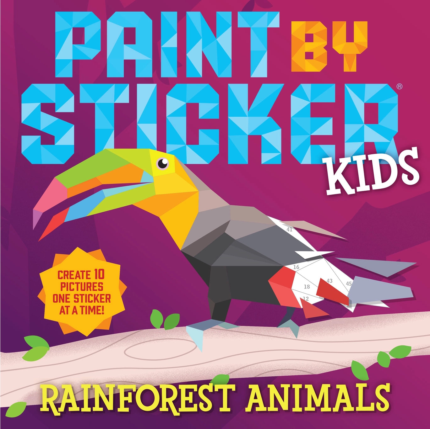 Hachette Books Paint By Sticker Kids: Rainforest Animals