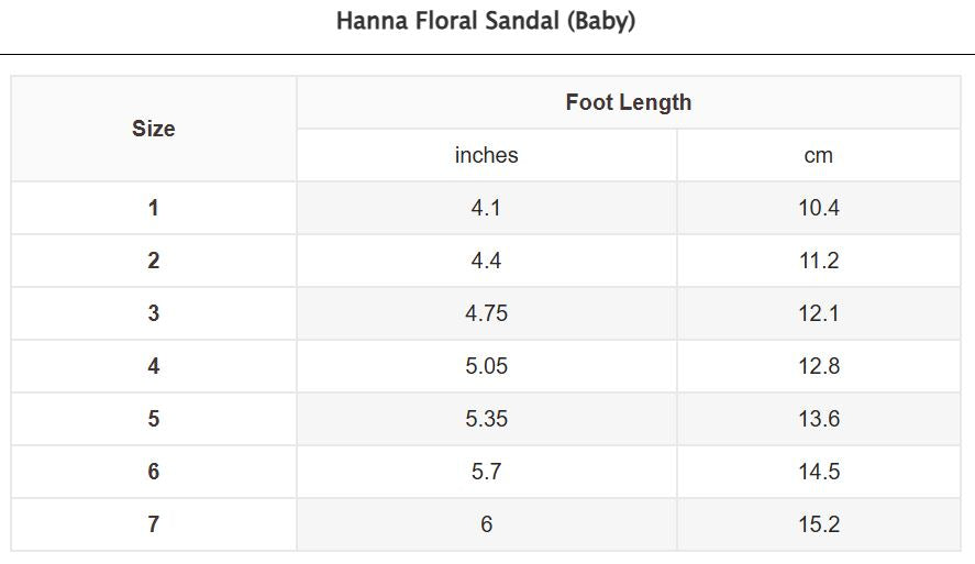 Baby Hanna Floral Sandal