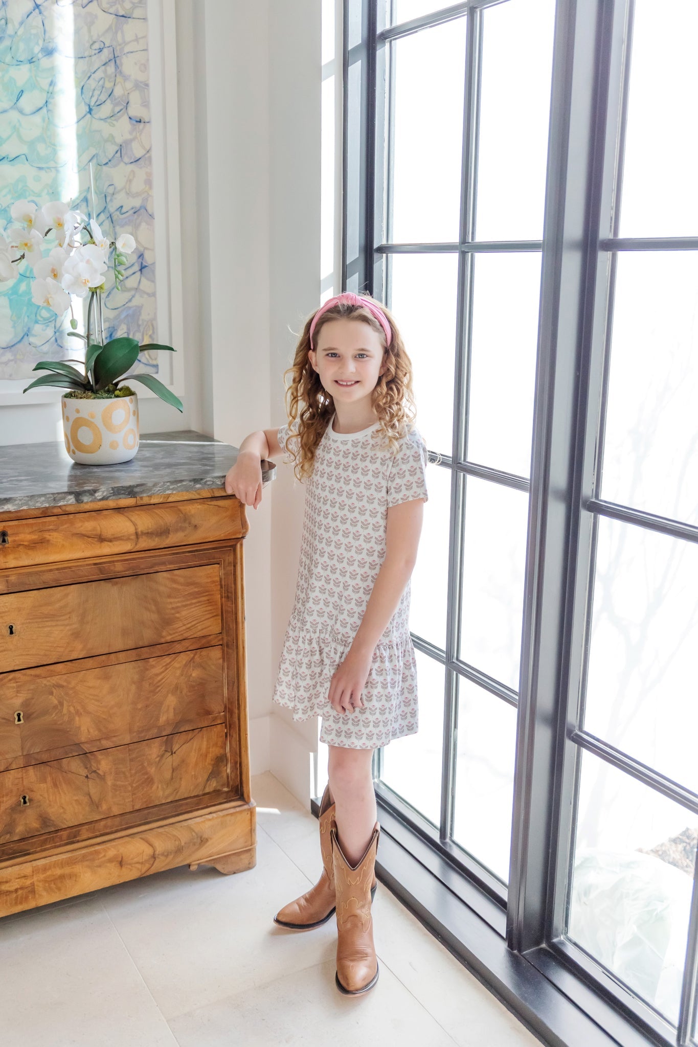 Lottie Girls' Dress - Berkshire Batik Floral