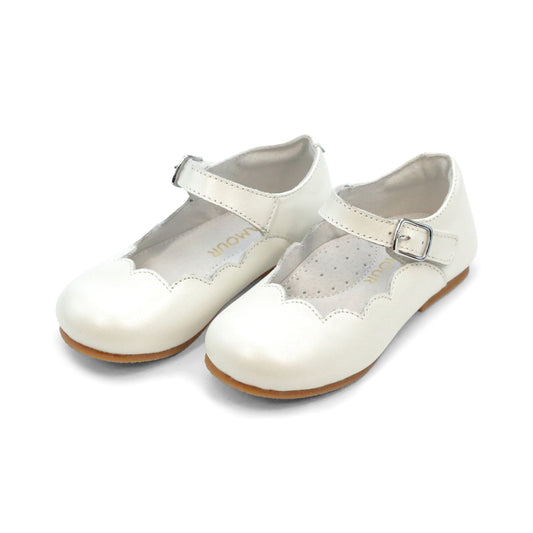 Sonia T-Bar Flat- White