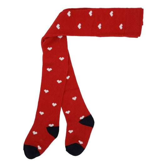 Vera Tights- Poppy Red Heart