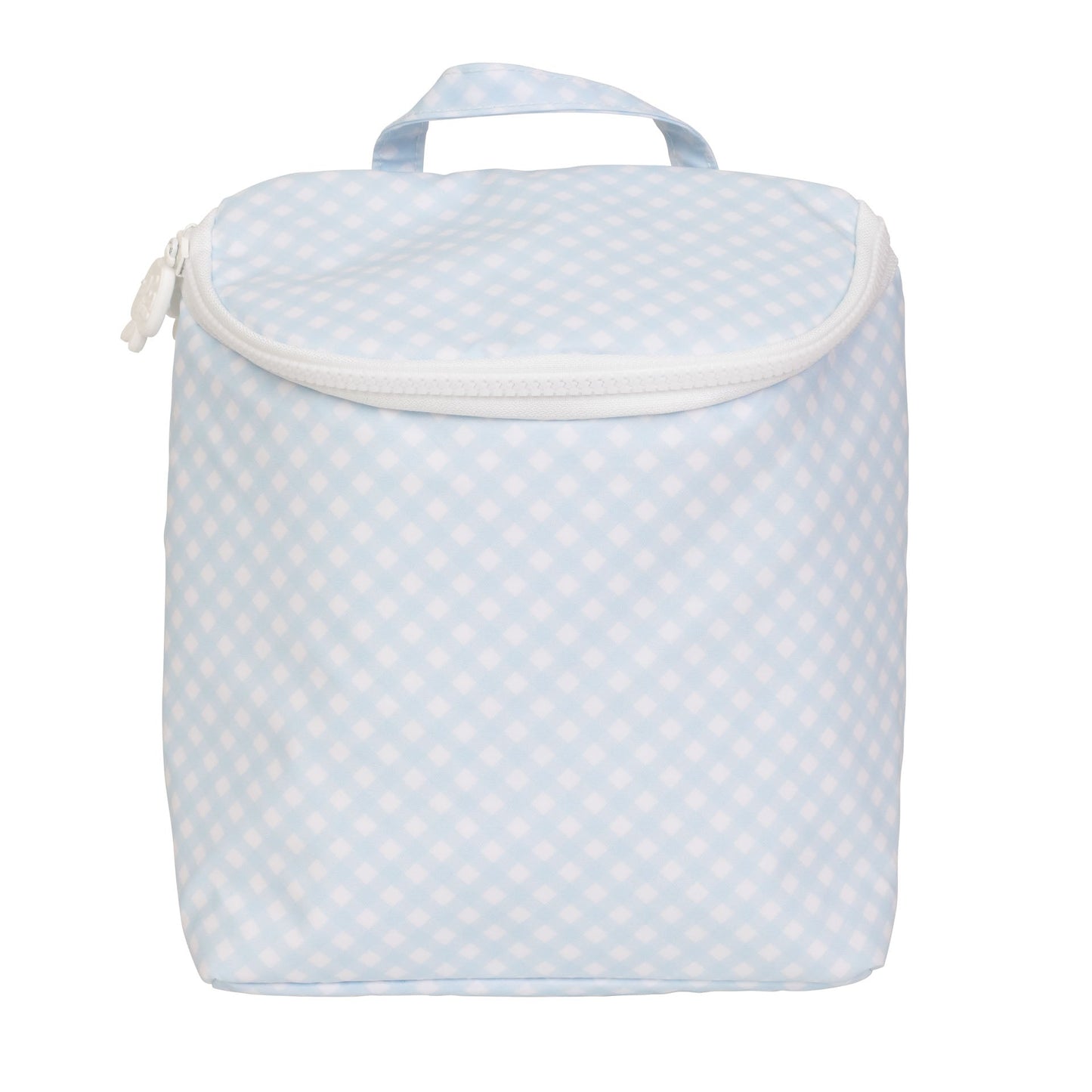 Apple Of My Isla The Bottle Bag- Blue Gingham