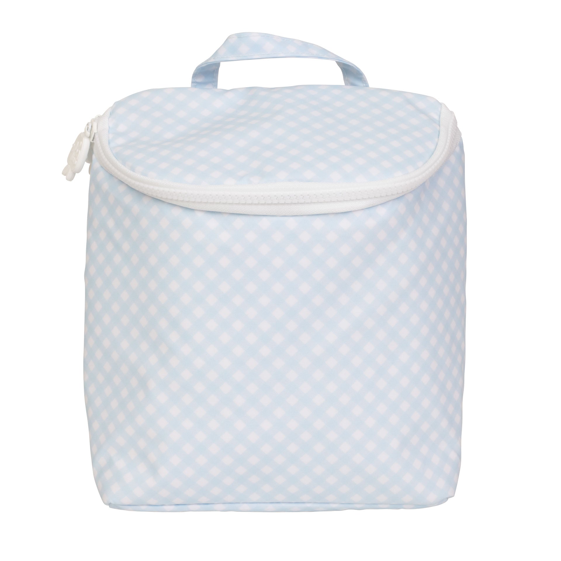 Apple Of My Isla The Bottle Bag- Blue Gingham