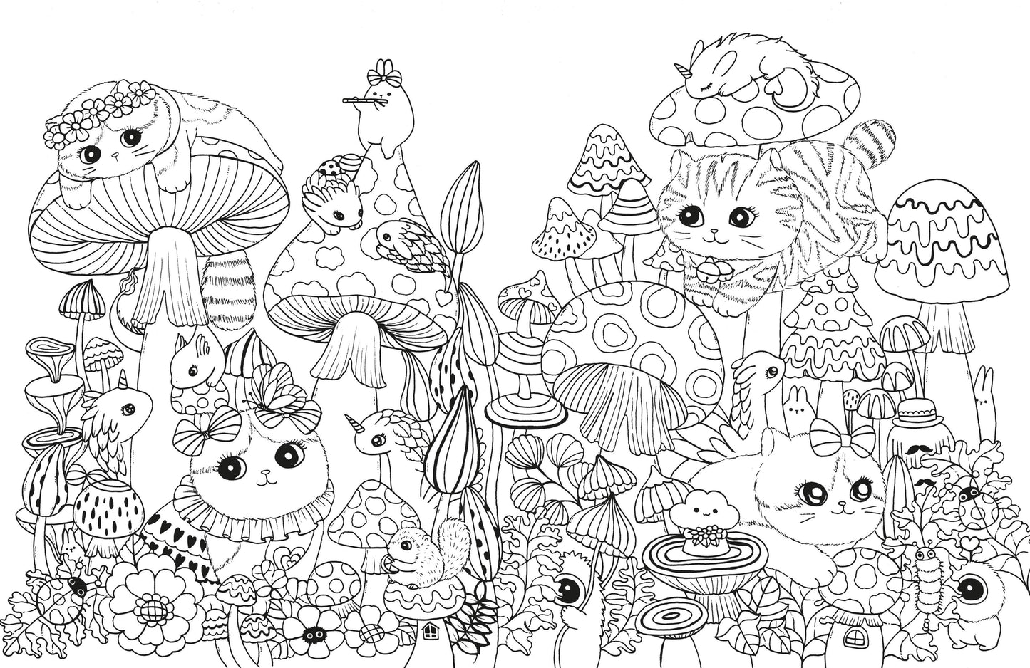 A Million Kittens Coloring Book