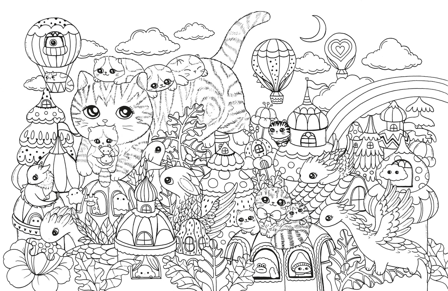 A Million Kittens Coloring Book