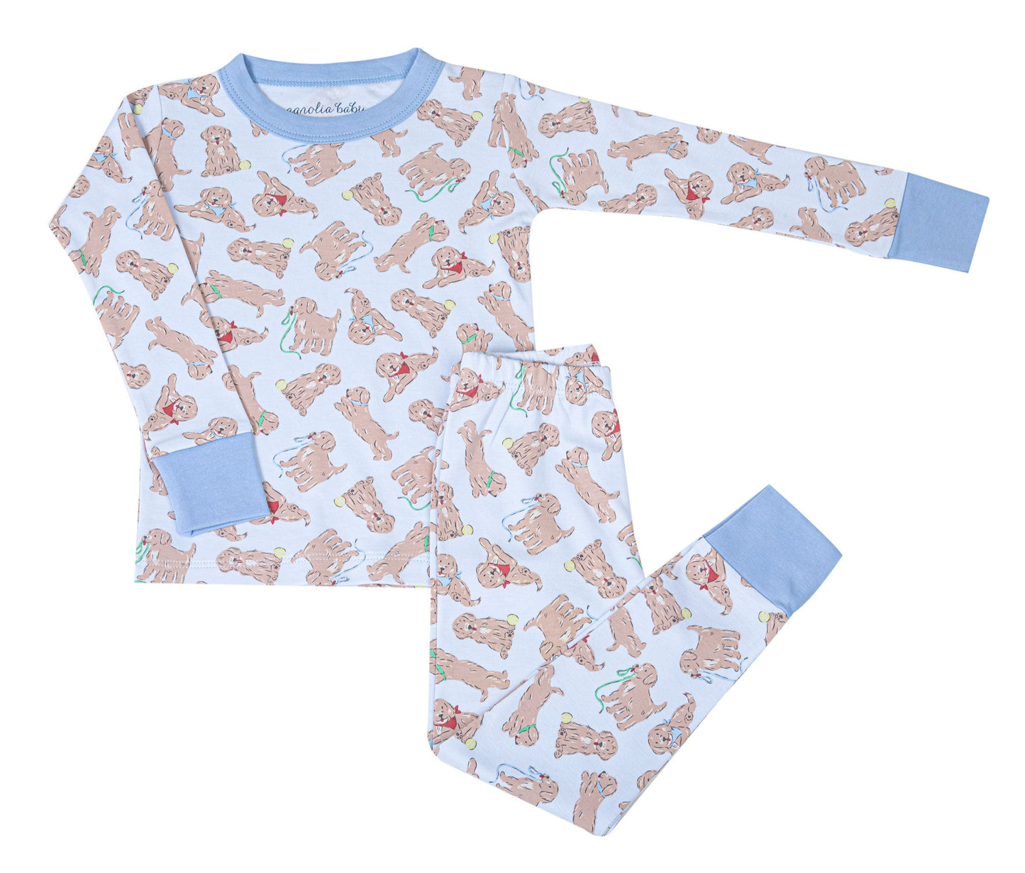 Magnolia Baby Golden Pup Long Pajamas