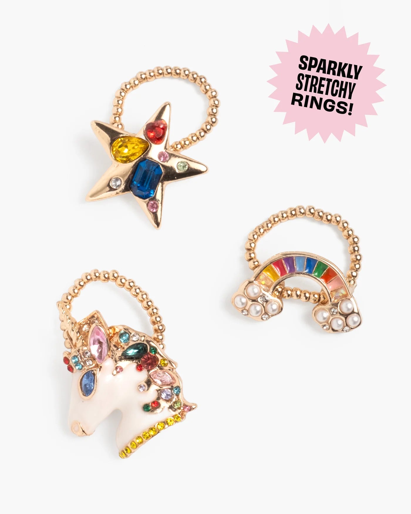 Super Smalls Gloss It Rainbow Lip Gloss Ring Set