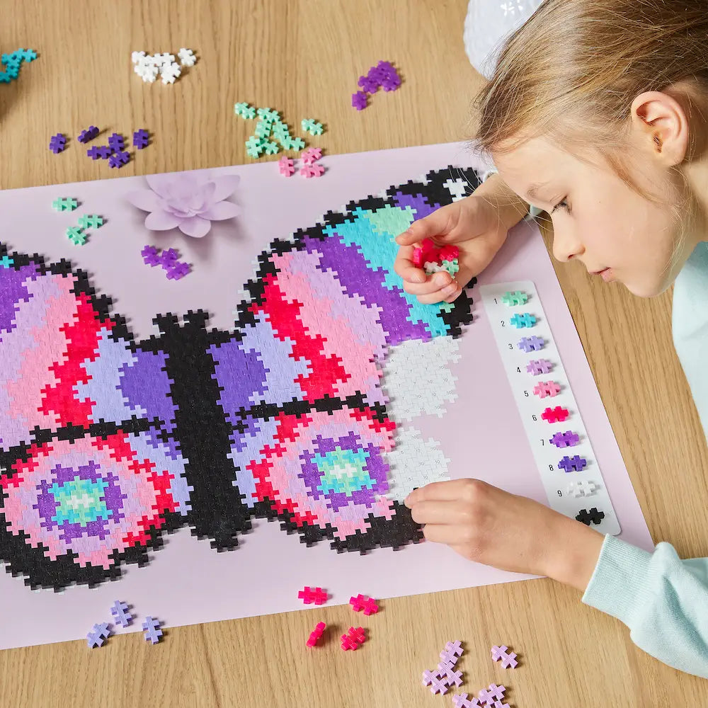 Plus Plus Puzzle By Number- Butterfly